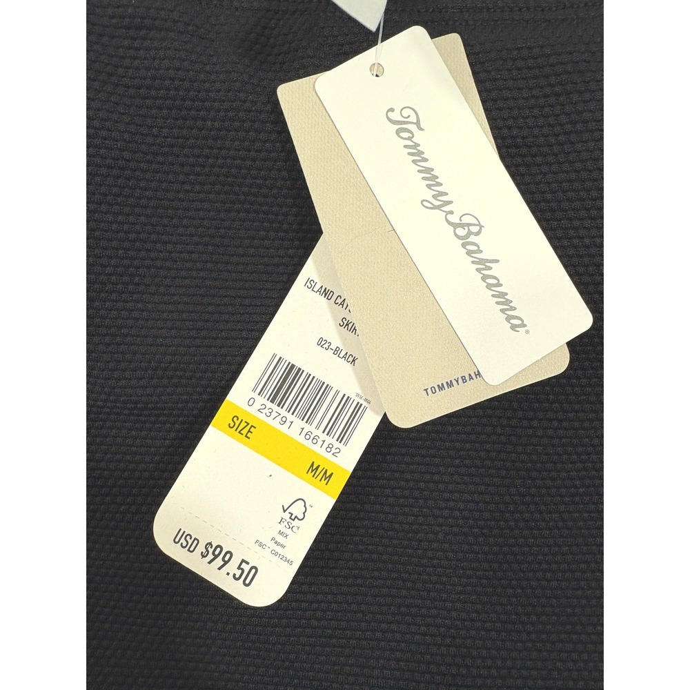 Tommy Bahama Island Cays Cabana Swim Skirt Black White Trim SS200417 Size M - Picture 7 of 8